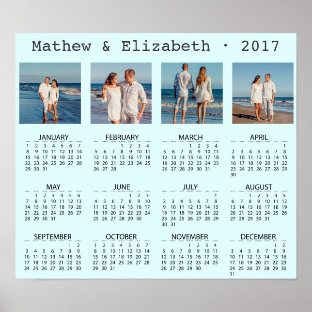 Namen und Fotos | Foto - Kalender 2017 Poster (Vorne)