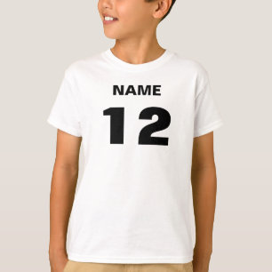Namen-und Zahl-T - Shirt