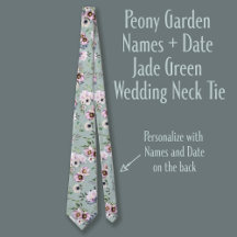 Namen von Peony Garden + Date Jade Green Wedding