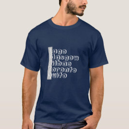 Namen weltweiter Städte T-Shirt