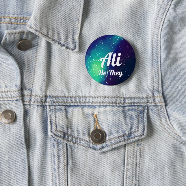 Namens_ + Pronomen-kundengerechte Galaxie Button (Beispiel)