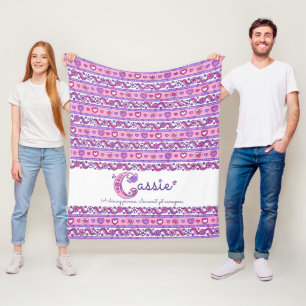 Namensbedeutungsdecke Cassie-Buchstaben C Fleecedecke
