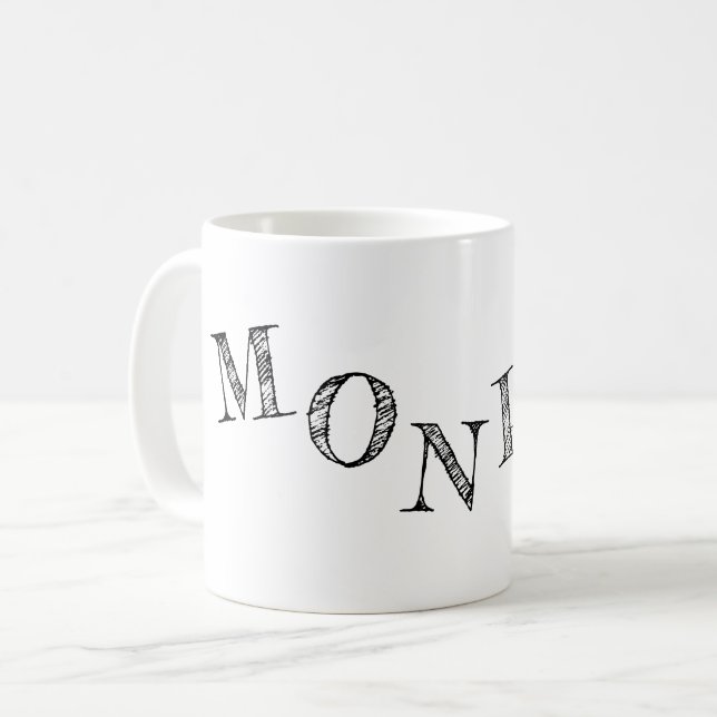 Namensbriefe cool kaffeetasse (Vorderseite Links)