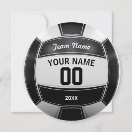 Namensdas jahr-Team des Volleyball-Spielers Dankeskarte