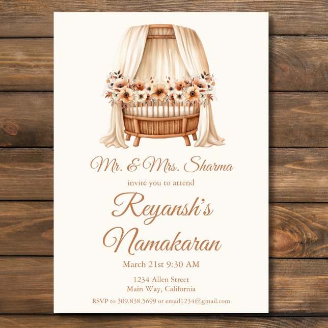 Namensfeier für Baby Girl oder Boy Namakaran Einladung (Von Creator hochgeladen)