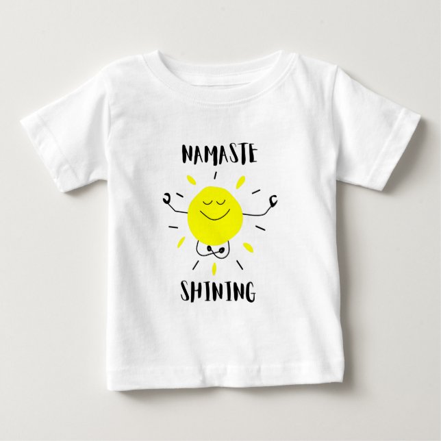 Namensglanz Baby T-shirt (Vorderseite)
