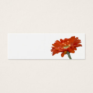Namenskarte Hochzeitsplatz - Orange Daisy Gerbera