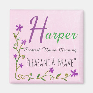 Namensmagnet: Harper, angenehm u. tapfer Magnet