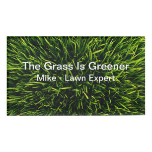 Namensmarken für das Feld "Lawn Service" Namenschild