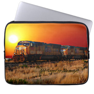 Namensmeldung hinzufügen - Sunset Diesel Lokomotiv Laptopschutzhülle