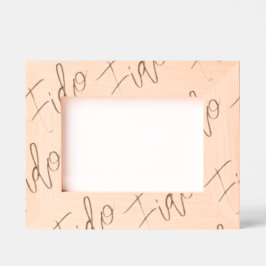 Namensmuster für Etched Wood Pet Timeless Keepake Geätzte Rahmen