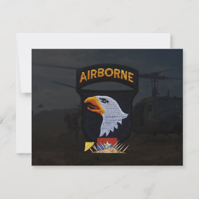 Namenspatch "Armee 101. im Flugzeug Division" (Vorderseite)