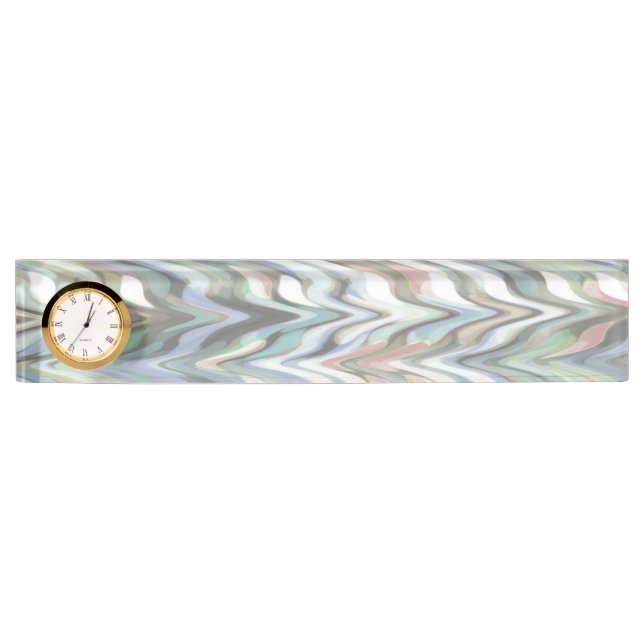 Namensplakette mit Uhr (Vorderseite)