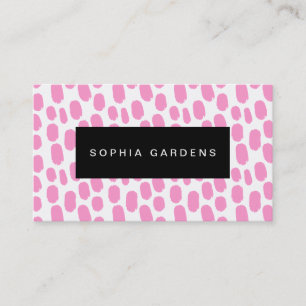 Namensplatte - Anstrich - Rosa Visitenkarte