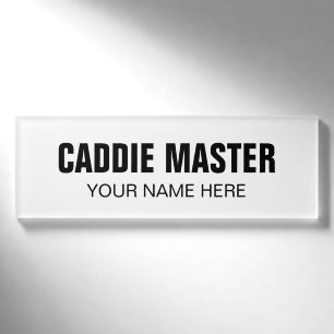 Namensschild-Anhänger für Golf-Assistenten Caddie Namenschild