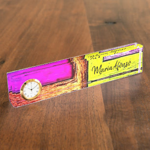 Namensschild Farben Namensplakette