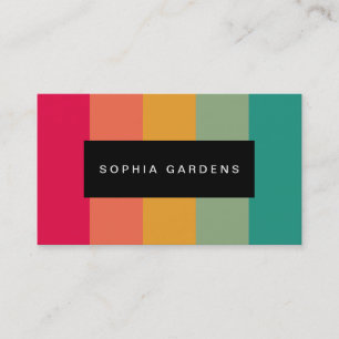 Namensschild - Farben Visitenkarte