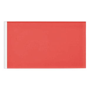 Namensschild Fettes rotes Abzeichen – Moderne Ve Namenschild