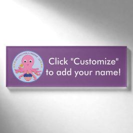 Namensschild-Krake für ein Frühchen US Namenschild