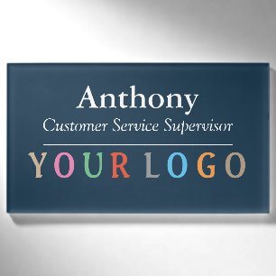 Namensschild Magnet benutzerdefiniertes Logo Mitar Namenschild