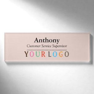 Namensschild Magnet Personalisiertes Logo Mitarbei Namenschild