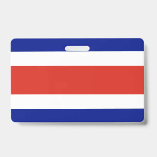 Namensschild mit Flagge von Costa Rica Ausweis