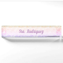 Namensschild Placa de Nombre Para escritorio