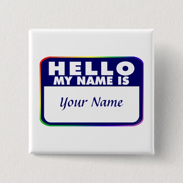 Namensschild-Schablone Button (Vorderseite)