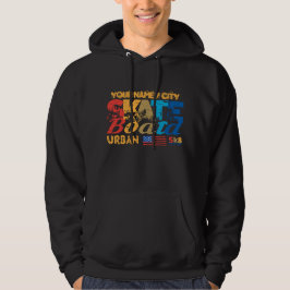 Namensschild-Skateboard Städtische SK8-Distressive Hoodie