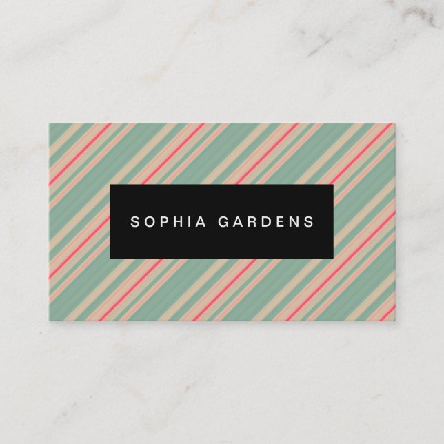 Namensschild - Streifen 310515 (7) Visitenkarte (Vorderseite)