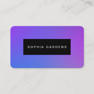 Namensschild - weiche Gradienten Visitenkarte