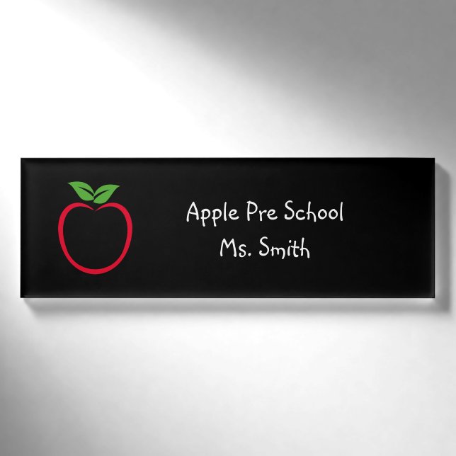 Namensschilder für Apple-Logos Namenschild (Vorderseite)