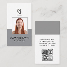 Namensschildkarte & Benutzerdefinierter QR-Code-Mi Visitenkarte