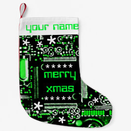 NamensStrumpf des Stromkreis-Grüns 2 Kleiner Weihnachtsstrumpf