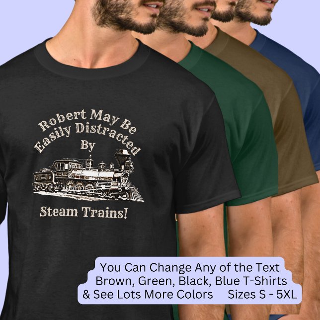 Namenstext hinzufügen - durch Dampfzüge leicht abg T-Shirt (Von Creator hochgeladen)