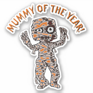 Namenstext hinzufügen, Mummy of the Year, Phrase-S Aufkleber