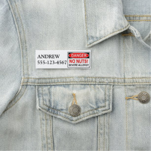 Namensumbau-Allergie Identifikations-Abzeichen Namensschild