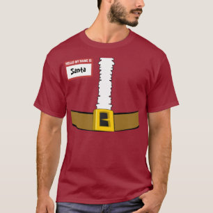 Namensumbau-Sankt-Anzugs-Bauch-Spitze fertigen T-Shirt