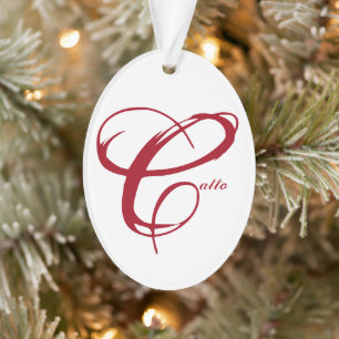 Namensverzierung mit "Live-Laugh-Liebe" Ornament