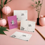 NaMEOWste Katze In einer Yoga-vermittelnden Baumst Postkarte<br><div class="desc">Niedliche und lustige Cat Yoga Thema Postkarte zu senden an Freunde oder Familie. Unser Design zeigt unsere von Hand gezeichnet Yogakatze in einer Yoga-Baum-Pose, schließt ihre Augen und meditiert. Die Farben des Hintergrundes und des Katzenlogos/ der Illustration können durch einen Klick auf eine weitere Anpassung geändert werden. Auf der Rückseite...</div>