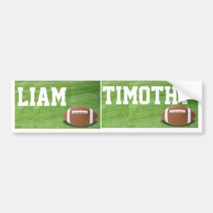 Names Liam & Timothy Football sign/sticker/magnet Autoaufkleber