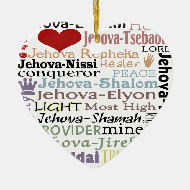 Names of God-Subway Art Keramikornament (Vorne)