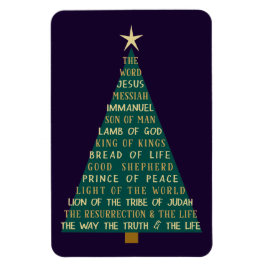 Names of Jesus Christmas Tree Magnet