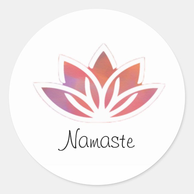 Nameste Lotus Aufkleber (Vorderseite)