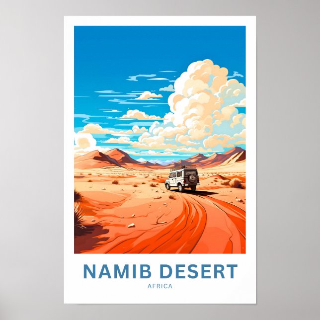 Namib Desert Africa Travel Poster (Vorne)