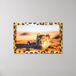 Namib Desert Cheetah Wall Art Leinwanddruck