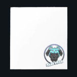 NamiBear-Logo Notizblock<br><div class="desc">Nami Bear ist ein Grubenbull. Das einzige beängstigende an ihr ist der Bärenhut, den sie trägt! Das ist ein zeichn eines schwarzen Grubenbullen mit einem blauen Bärenhut mit einem grauenhaften Gesicht. Der Hund sieht niedlich aus, aber der Bär sieht beängstigend aus! Wir versuchen, für Grubenbullen einzutreten, dass sie für einige...</div>