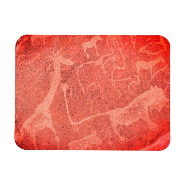 Namibia Africa Rock Art Malerei Magnet (Horizontal)