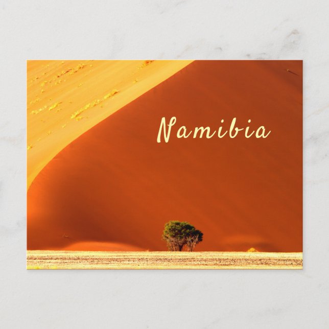 Namibia-Dunes aus Sossusvlei-Foto mit Text Postkarte (Vorderseite)