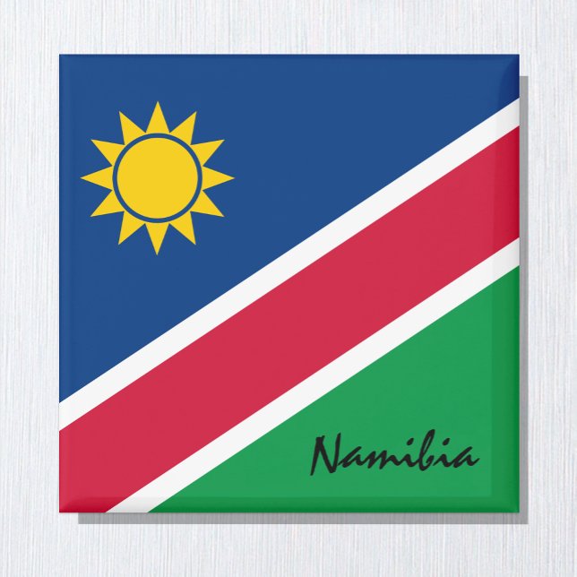 Namibia Fahne & Afrika Urlaubs- und Sportfans Magnet (Von Creator hochgeladen)